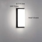 Modern Simplicity Square ABS LED Waterproof Outdoor Wall Sconce Lamp For Garden