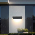 Modern Minimalist Curved Aluminum LED Waterproof Wall Sconce Lamp For Outdoor Patio