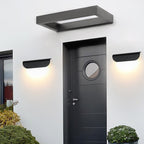 Modern Minimalist Curved Aluminum LED Waterproof Wall Sconce Lamp For Outdoor Patio