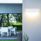 Modern Minimalist Curved Aluminum LED Waterproof Wall Sconce Lamp For Outdoor Patio