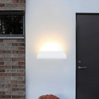 Modern Minimalist Curved Aluminum LED Waterproof Wall Sconce Lamp For Outdoor Patio