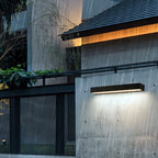 Lámpara de pared LED impermeable de tira larga de aluminio de simplicidad moderna para patio exterior