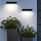 Lámpara de pared LED impermeable de tira larga de aluminio de simplicidad moderna para patio exterior