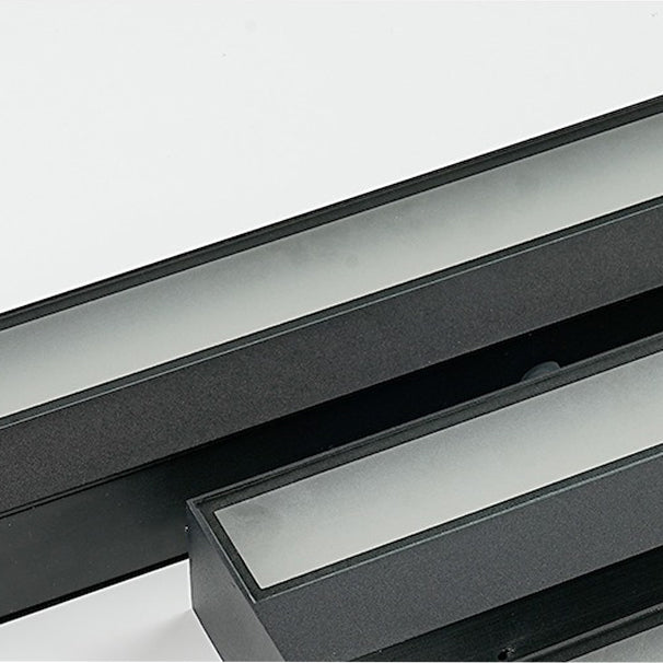 Lámpara de pared LED impermeable de tira larga de aluminio de simplicidad moderna para patio exterior