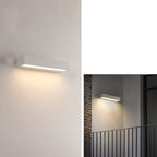 Lámpara de pared LED impermeable de tira larga de aluminio de simplicidad moderna para patio exterior