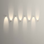 Lámpara LED de pared impermeable moderna minimalista de aluminio y bambú anudado para patio exterior
