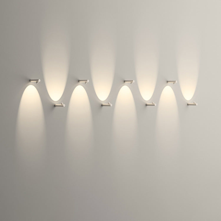 Lámpara LED de pared impermeable moderna minimalista de aluminio y bambú anudado para patio exterior