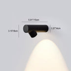Lámpara LED de pared impermeable moderna minimalista de aluminio y bambú anudado para patio exterior