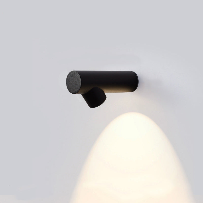Lámpara LED de pared impermeable moderna minimalista de aluminio y bambú anudado para patio exterior