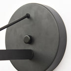 Lámpara de pared de exterior impermeable contemporánea nórdica de hierro geométrico cónico de 1 luz para jardín
