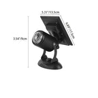 Contemporary Industrial Dynamic Rotating Aurora Aluminum LED Solar Wall Sconce Lamp Spotlight For Garden