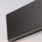 Lámpara aplique de pared exterior LED rectangular de aluminio, minimalista moderna e impermeable para patio exterior