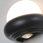 Lámpara de pared LED elíptica impermeable de aluminio, estilo nórdico contemporáneo, para exteriores y jardín