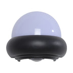 Lámpara de pared LED elíptica impermeable de aluminio, estilo nórdico contemporáneo, para exteriores y jardín
