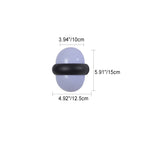 Lámpara de pared LED elíptica impermeable de aluminio, estilo nórdico contemporáneo, para exteriores y jardín