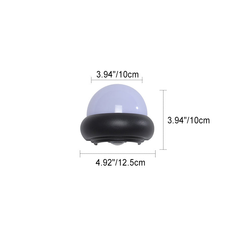 Lámpara de pared LED elíptica impermeable de aluminio, estilo nórdico contemporáneo, para exteriores y jardín