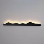 Traditional Chinese Zen Mountain Peak Iron Acrylic LED Waterproof Outdoor Wall Sconce Lamp For Garden