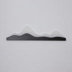 Traditional Chinese Zen Mountain Peak Iron Acrylic LED Waterproof Outdoor Wall Sconce Lamp For Garden