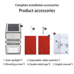 Lámpara de pared LED moderna, minimalista, solar, impermeable, trapezoidal, de ABS, PC y acero inoxidable para exteriores