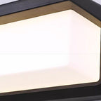 Modern Minimalist Waterproof Rectangle Oval PC Aluminum LED Wall Sconce Lamp For Outdoor