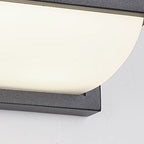 Modern Minimalist Waterproof Rectangle Oval PC Aluminum LED Wall Sconce Lamp For Outdoor
