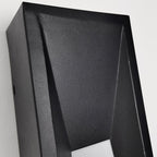 Lámpara de pared exterior LED rectangular de acrílico y acero inoxidable, impermeable, minimalista moderna para jardín