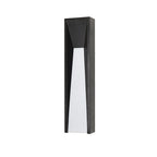 Lámpara de pared exterior LED rectangular de acrílico y acero inoxidable, impermeable, minimalista moderna para jardín