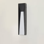 Lámpara de pared exterior LED rectangular de acrílico y acero inoxidable, impermeable, minimalista moderna para jardín