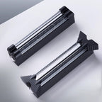 Modern Minimalist Waterproof Trapezoid Cylindrical Stainless Steel Crystal LED Outdoor Wall Sconce Lamp For Garden