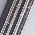Modern Minimalist Waterproof Trapezoid Cylindrical Stainless Steel Crystal LED Outdoor Wall Sconce Lamp For Garden