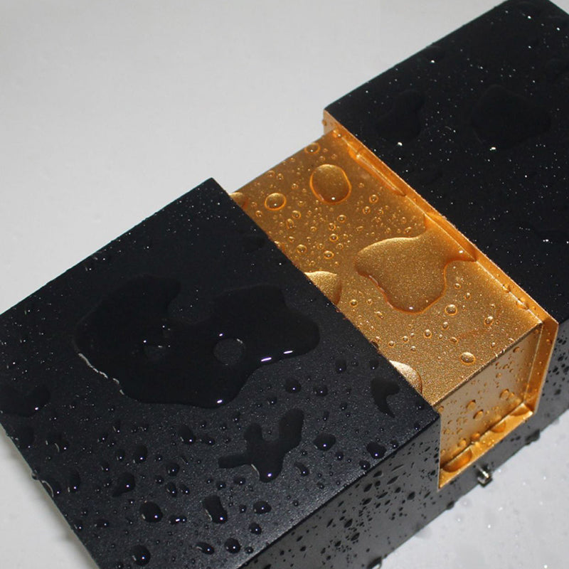 Aplique de pared LED de exterior moderno, minimalista, impermeable, con forma de cubo de aluminio para patio exterior