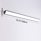 Moderna Lámpara de Pared LED Rectangular Minimalista Impermeable de Aluminio y Acrílico para Exterior de Jardín