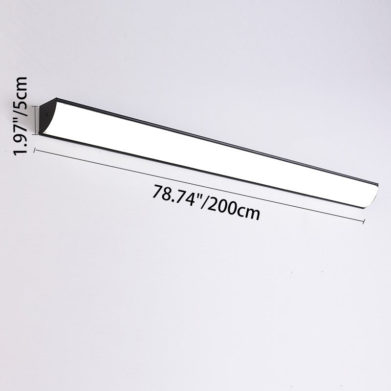 Moderna Lámpara de Pared LED Rectangular Minimalista Impermeable de Aluminio y Acrílico para Exterior de Jardín