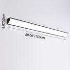 Moderna Lámpara de Pared LED Rectangular Minimalista Impermeable de Aluminio y Acrílico para Exterior de Jardín