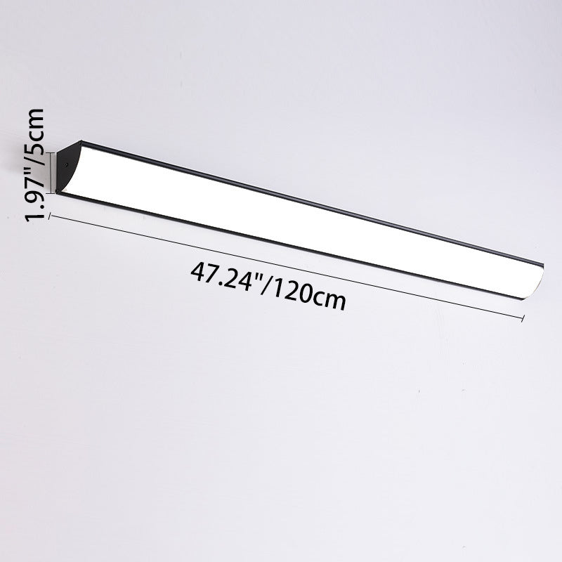 Moderna Lámpara de Pared LED Rectangular Minimalista Impermeable de Aluminio y Acrílico para Exterior de Jardín