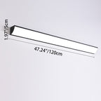 Moderna Lámpara de Pared LED Rectangular Minimalista Impermeable de Aluminio y Acrílico para Exterior de Jardín