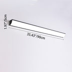 Moderna Lámpara de Pared LED Rectangular Minimalista Impermeable de Aluminio y Acrílico para Exterior de Jardín