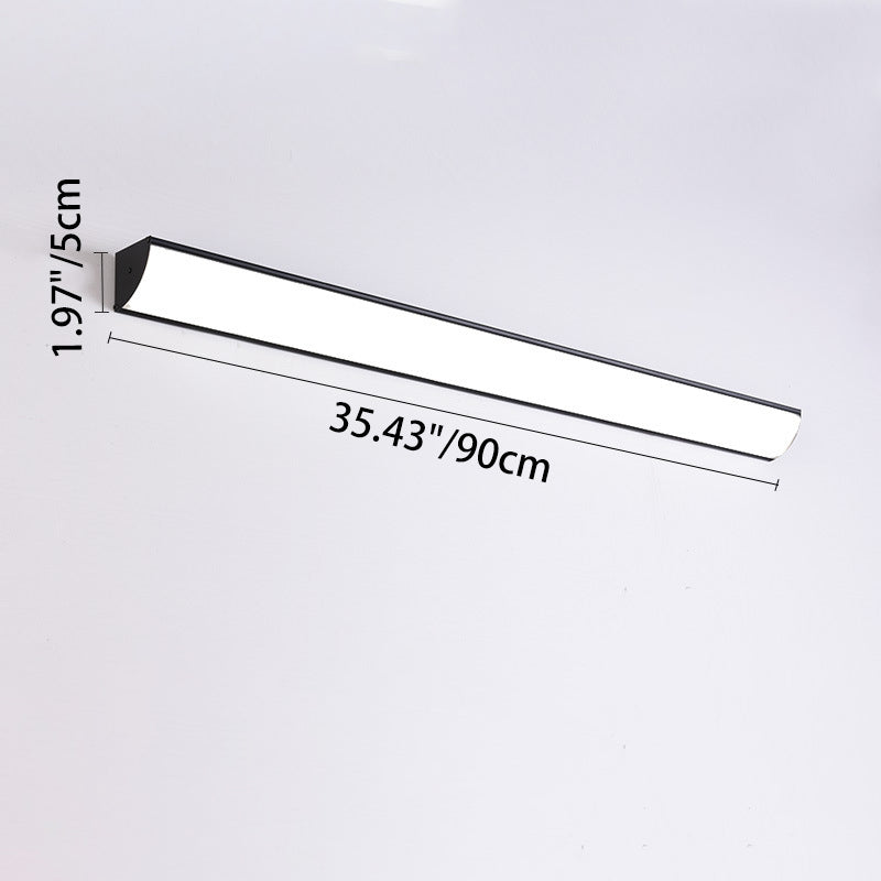 Moderna Lámpara de Pared LED Rectangular Minimalista Impermeable de Aluminio y Acrílico para Exterior de Jardín