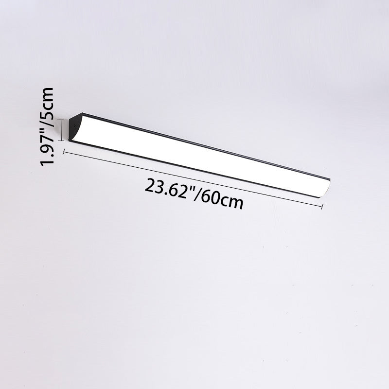 Moderna Lámpara de Pared LED Rectangular Minimalista Impermeable de Aluminio y Acrílico para Exterior de Jardín
