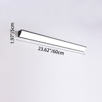 Moderna Lámpara de Pared LED Rectangular Minimalista Impermeable de Aluminio y Acrílico para Exterior de Jardín