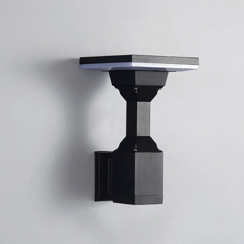 Modern Art Deco Waterproof Round Square Aluminum Silicone PC LED Outdoor Wall Sconce Lamp For Outdoor Patio