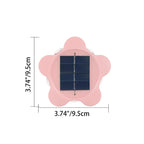 Modern Art Deco Star Waterproof Solar ABS & Acrylic LED Outdoor Wall Sconce Lamp For Outdoor Patio