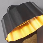 Lámpara de pared LED contemporánea, impermeable, giratoria, de aluminio y cristal, para patio exterior