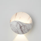 Modern Minimalist Waterproof Round Metal Glass Outdoor LED Wall Sconce Lamp For Garden