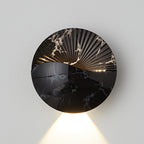 Modern Minimalist Waterproof Round Metal Glass Outdoor LED Wall Sconce Lamp For Garden