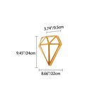 Modern Art Deco Waterproof Diamond Aluminum Acrylic LED Outdoor Wall Sconce Lamp For Garden
