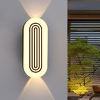 Modern Minimalist Waterproof Cylindrical Aluminum PC LED Outdoor Wall Sconce Lamp For Garden