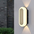 Modern Minimalist Waterproof Cylindrical Aluminum PC LED Outdoor Wall Sconce Lamp For Garden