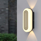 Modern Minimalist Waterproof Cylindrical Aluminum PC LED Outdoor Wall Sconce Lamp For Garden