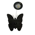 Modern Art Deco Waterproof Solar ABS Plastic Butterfly LED Wall Sconce Lamp For Outdoor Patio